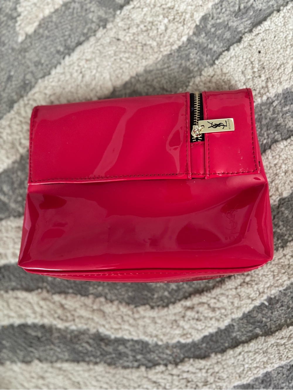 Yves Saint Laurent Pink Patent Cosmetic Pouch